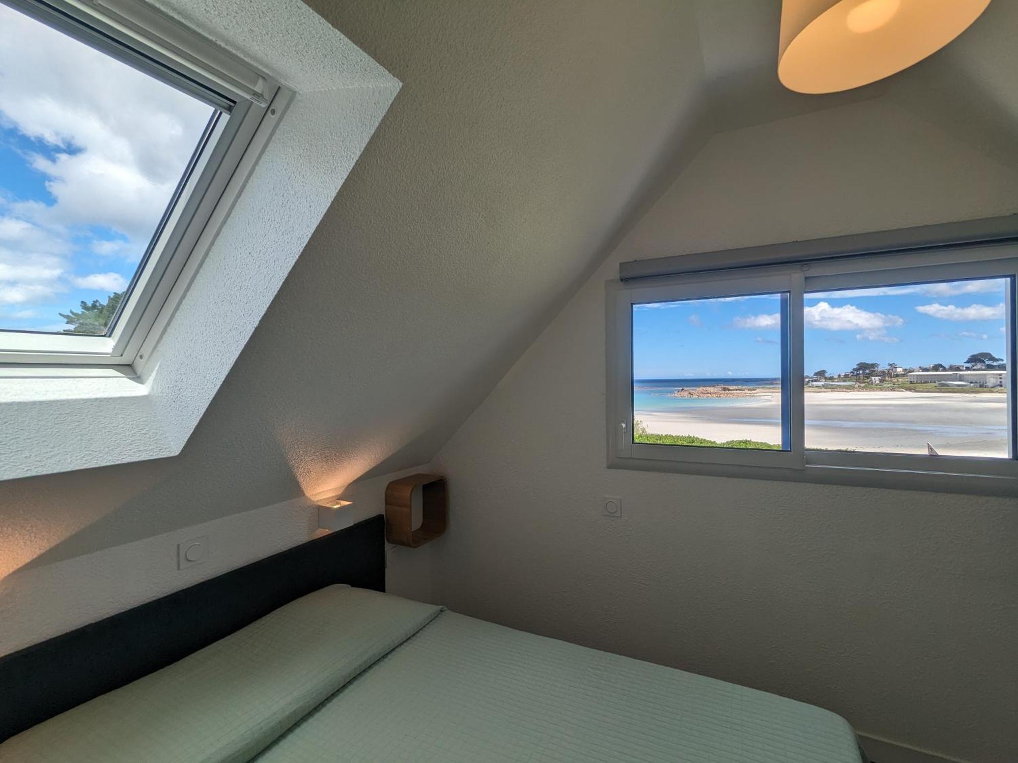 Maison 6 Pers Belle Vue Mer Piscine, Plage A 40 M Trévou-Tréguignec 외부 사진
