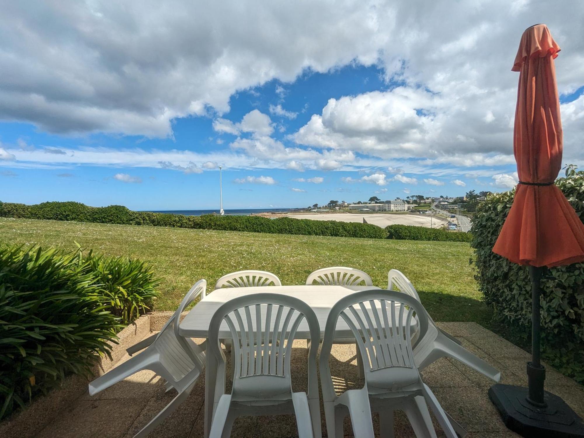 Maison 6 Pers Belle Vue Mer Piscine, Plage A 40 M Trévou-Tréguignec 외부 사진